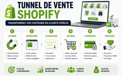 Tunnel de vente Shopify : comment augmenter vos conversions en 2026 ? ⭐